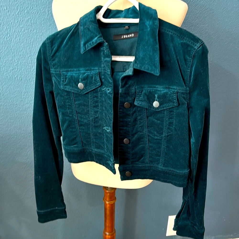 J Brand Faye jacket - emerald, NWOT
